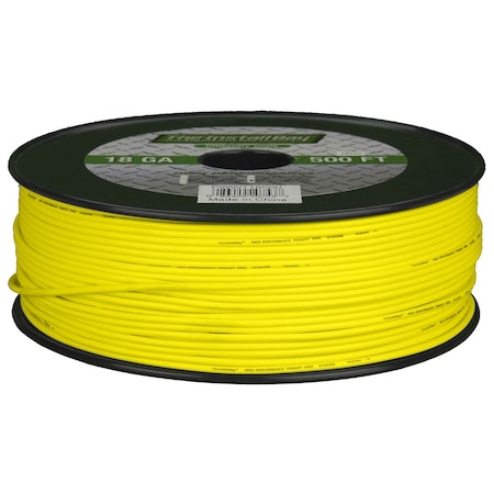 Install Bay Primary Wire, 16 AWG, Copper, Yellow PWYL16500
